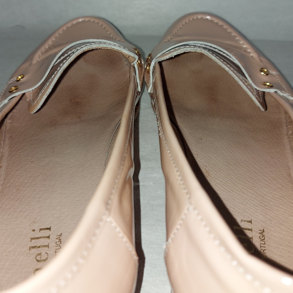 Minelli Women Loafers Size 38 EU Nude LeatherCasual Flats Comfort Low Heel Shoes - Picture 8 of 10